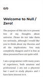 Mobile Screenshot of null-zero.com